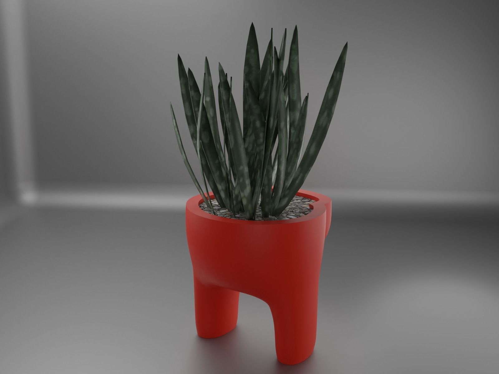 among us plant pot 40  3D print model_10