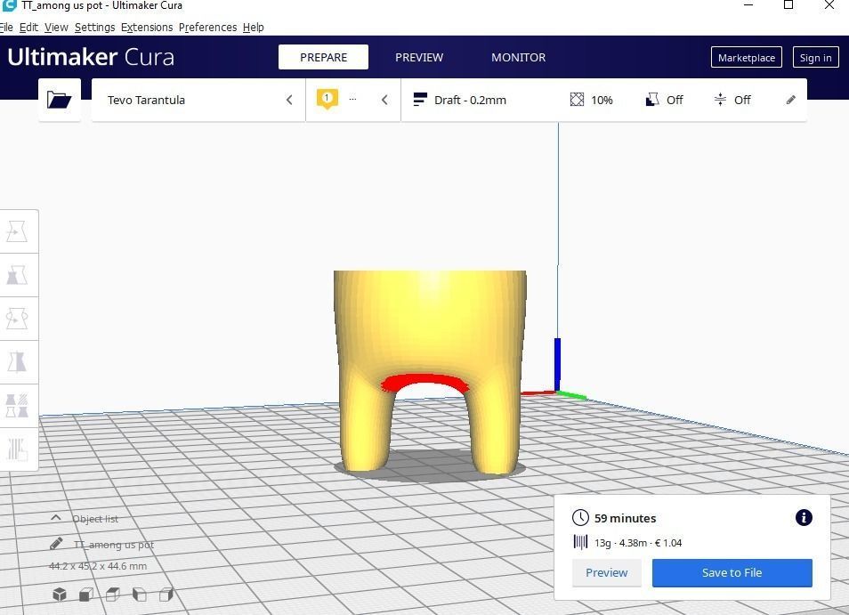 among us plant pot 40  3D print model_12