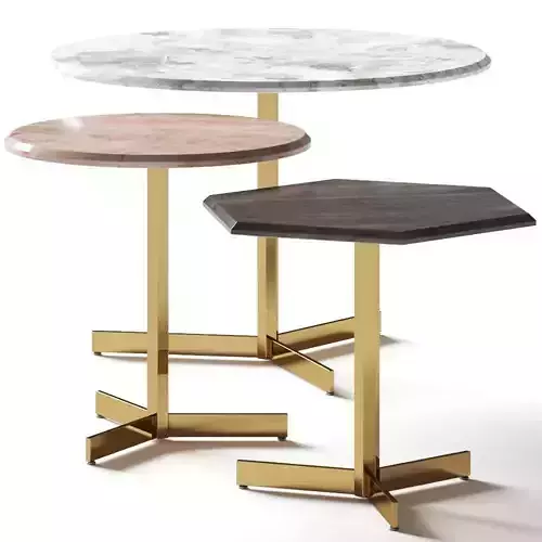 Longhi Math Coffee and Side Tables 3D model