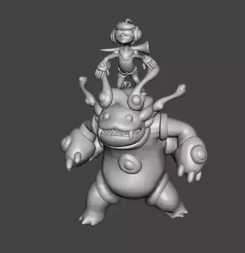 Space Groove Nunu 3D Model