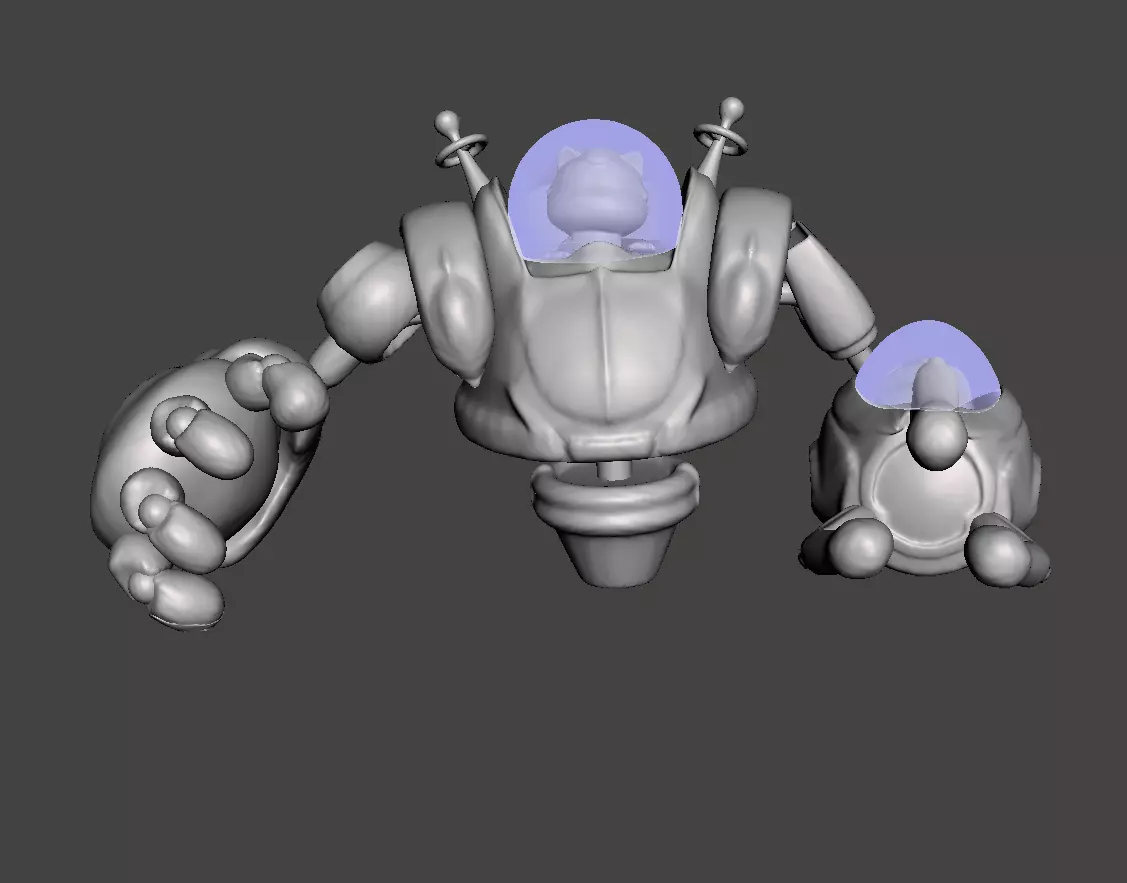 Space Groove Blitz and crank 3D Model 3D print model_0