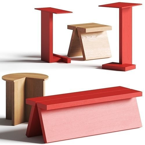 Fogia Supersolid Coffee and Sied Tables 3D model