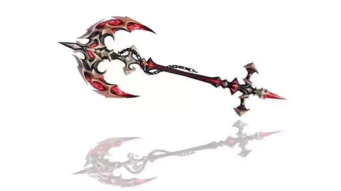 Anchor Axe Low-poly 3D model
