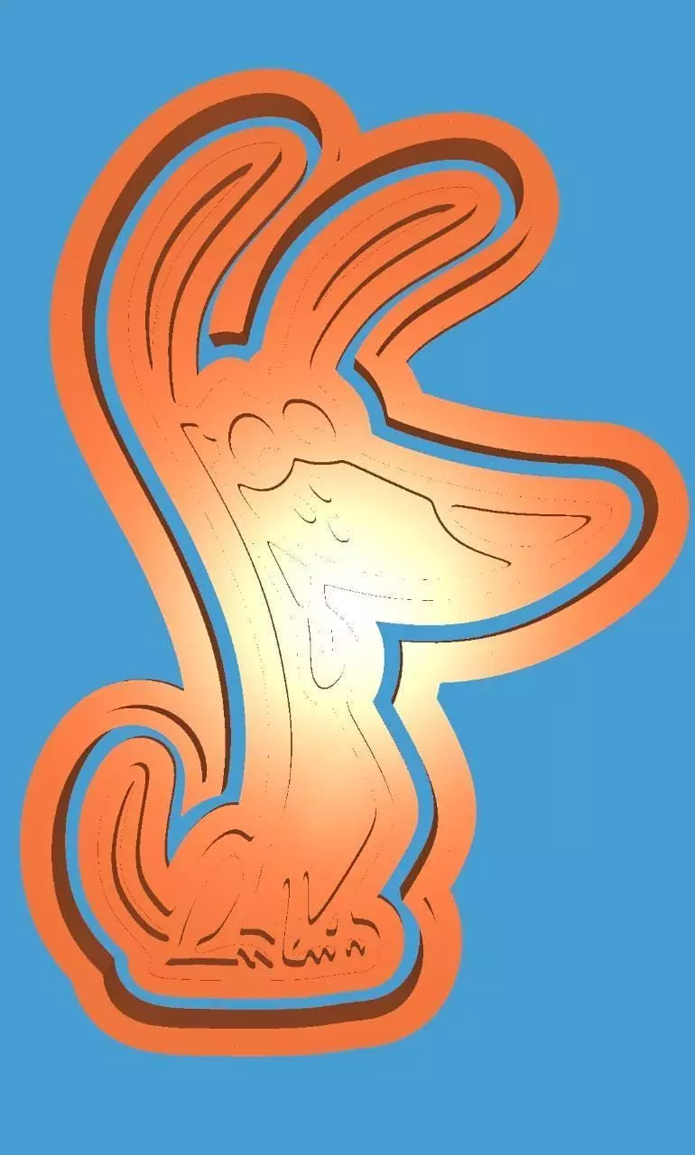 MakeIT Cookie Cutter Amazing Sitting Small Dog 3D model
