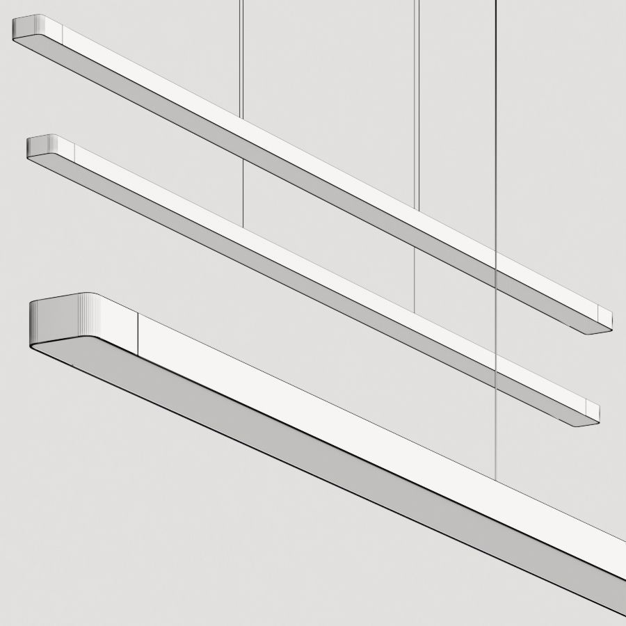 Flos Super Line Pendant Lamp 3D model_1