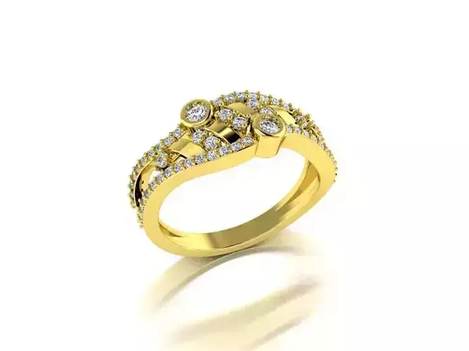 Diamond Jewelry Ring 3D print model