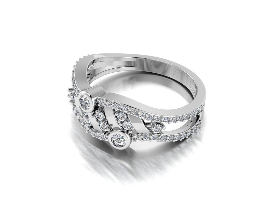 Diamond Jewelry Ring 3D print model_15