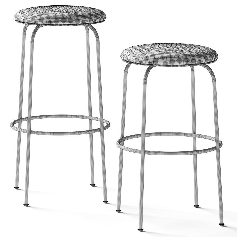 Menu Afteroom Bar Stool 3D model_1