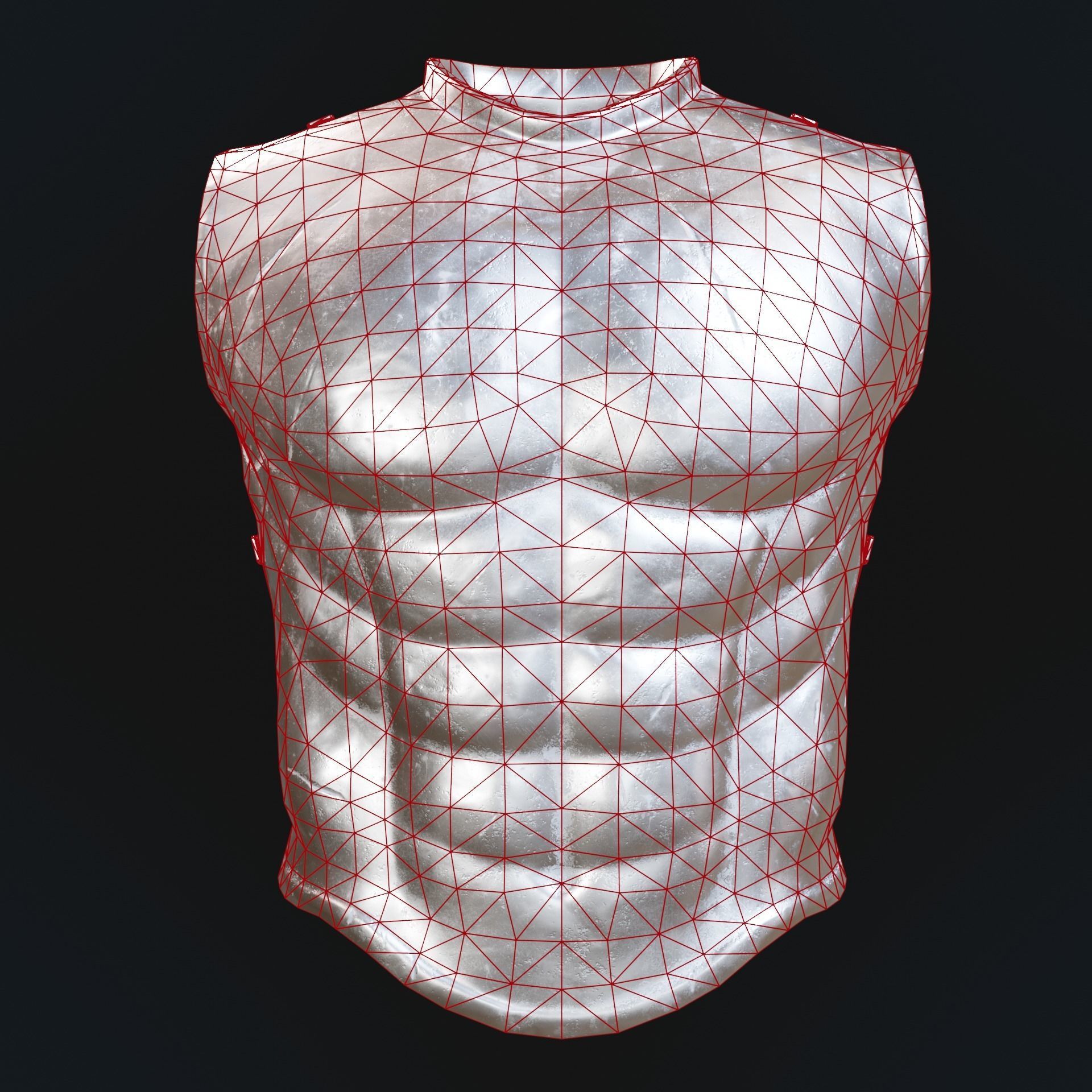 Greek armor Low-poly 3D model_14