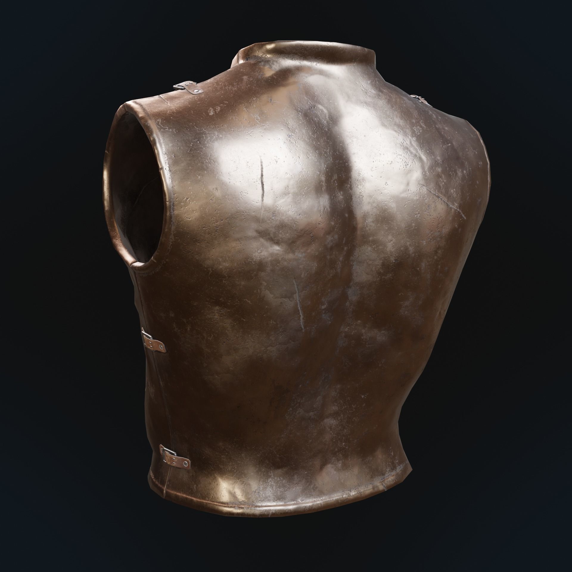 Greek armor Low-poly 3D model_5