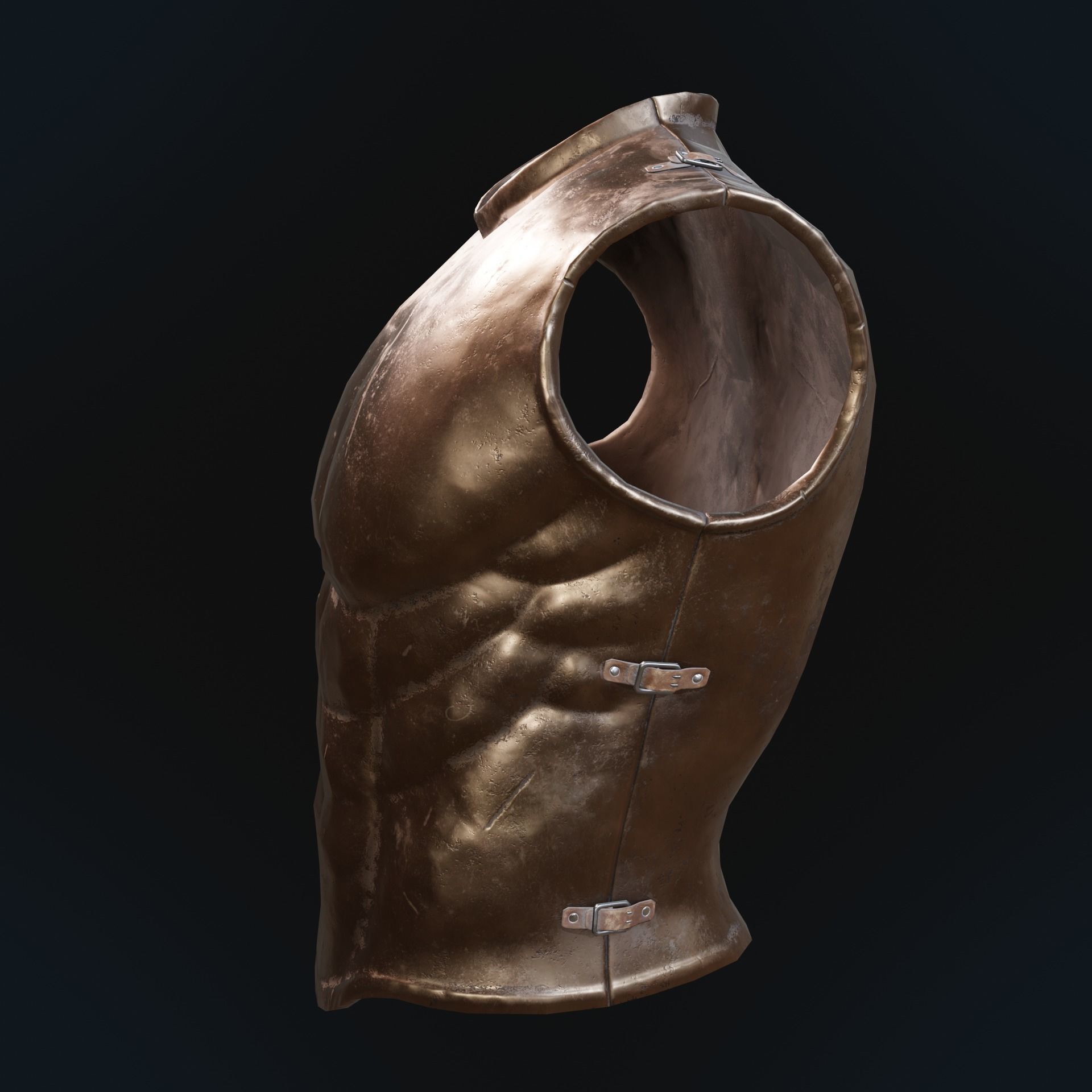 Greek armor Low-poly 3D model_9