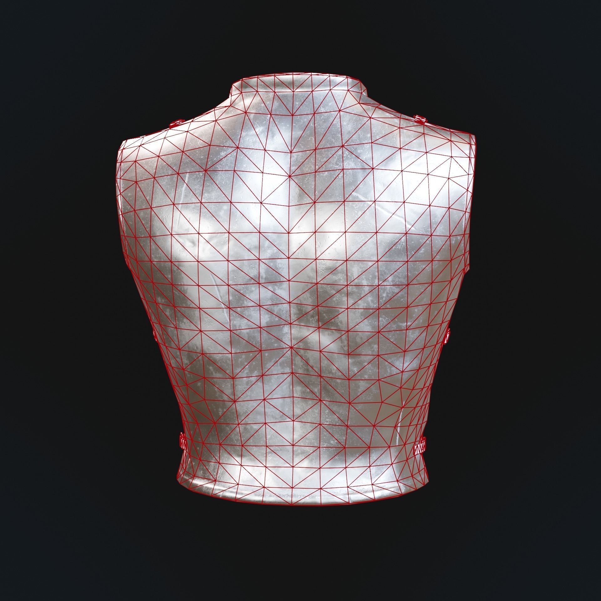 Greek armor Low-poly 3D model_24