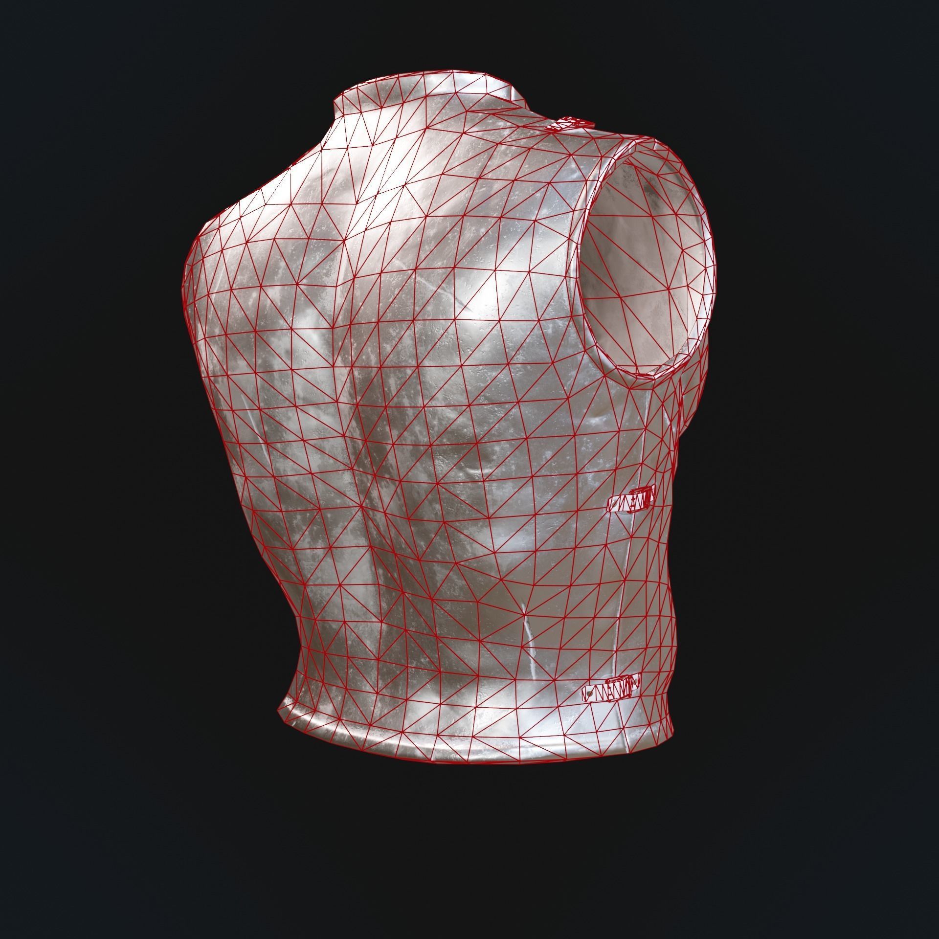 Greek armor Low-poly 3D model_22