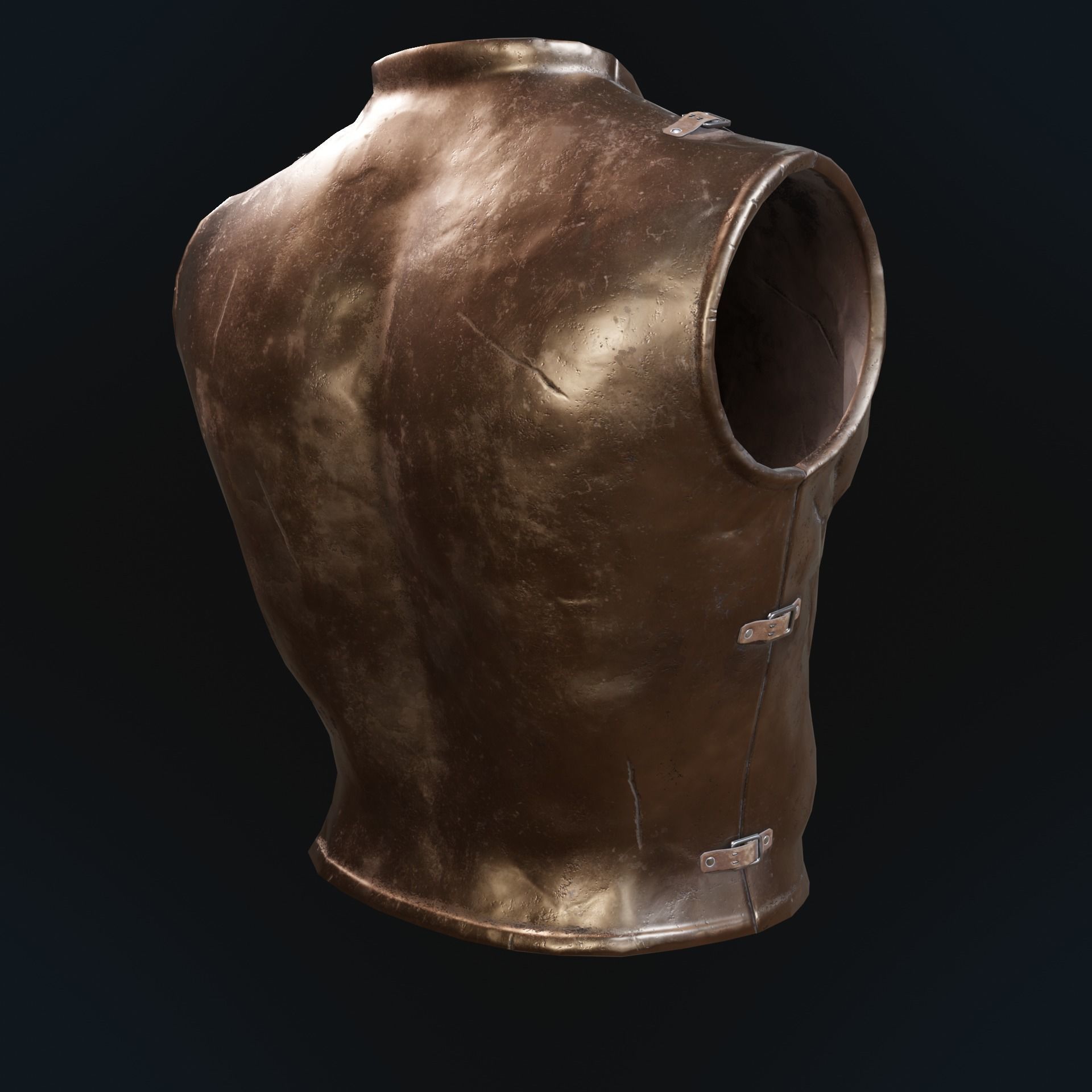 Greek armor Low-poly 3D model_21