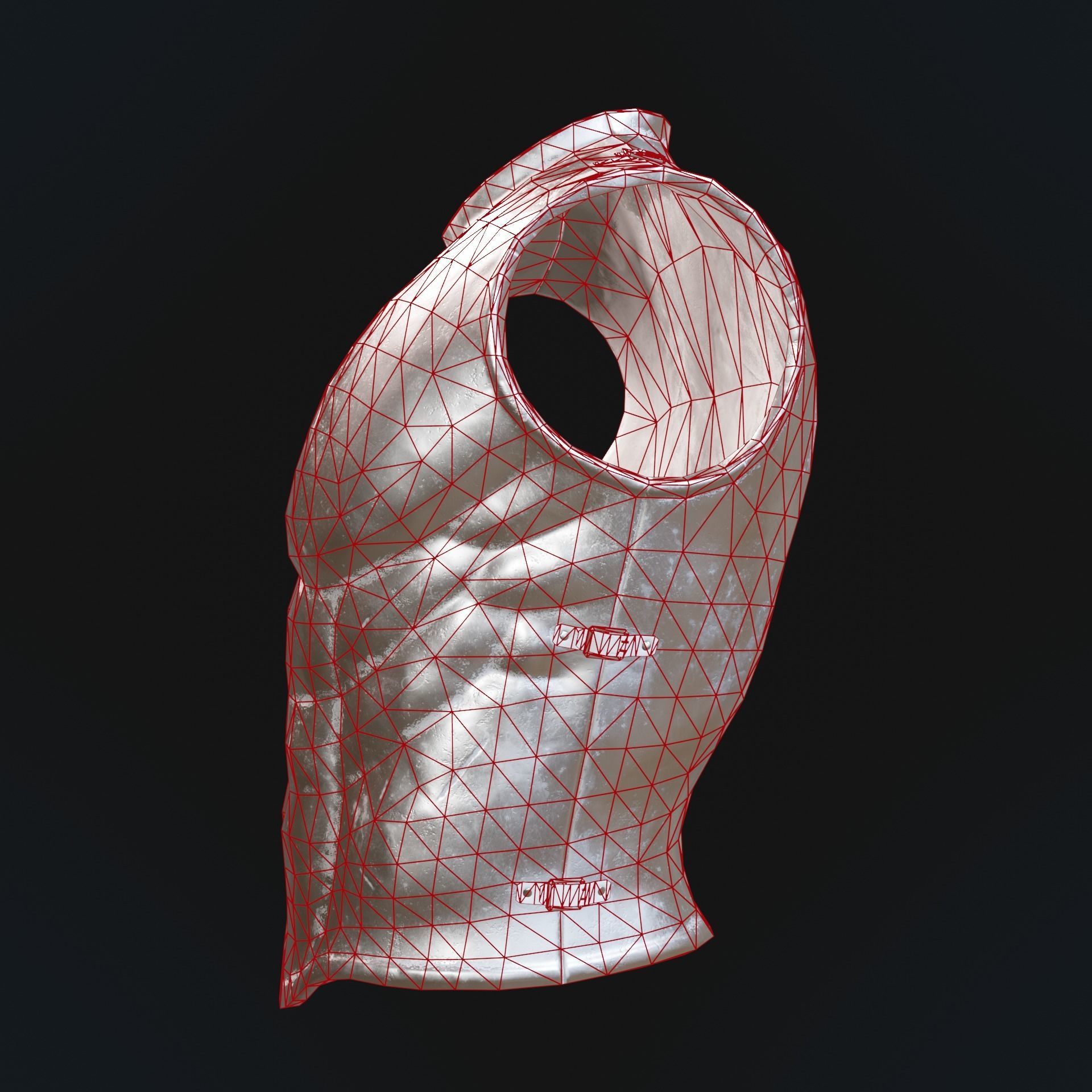 Greek armor Low-poly 3D model_10