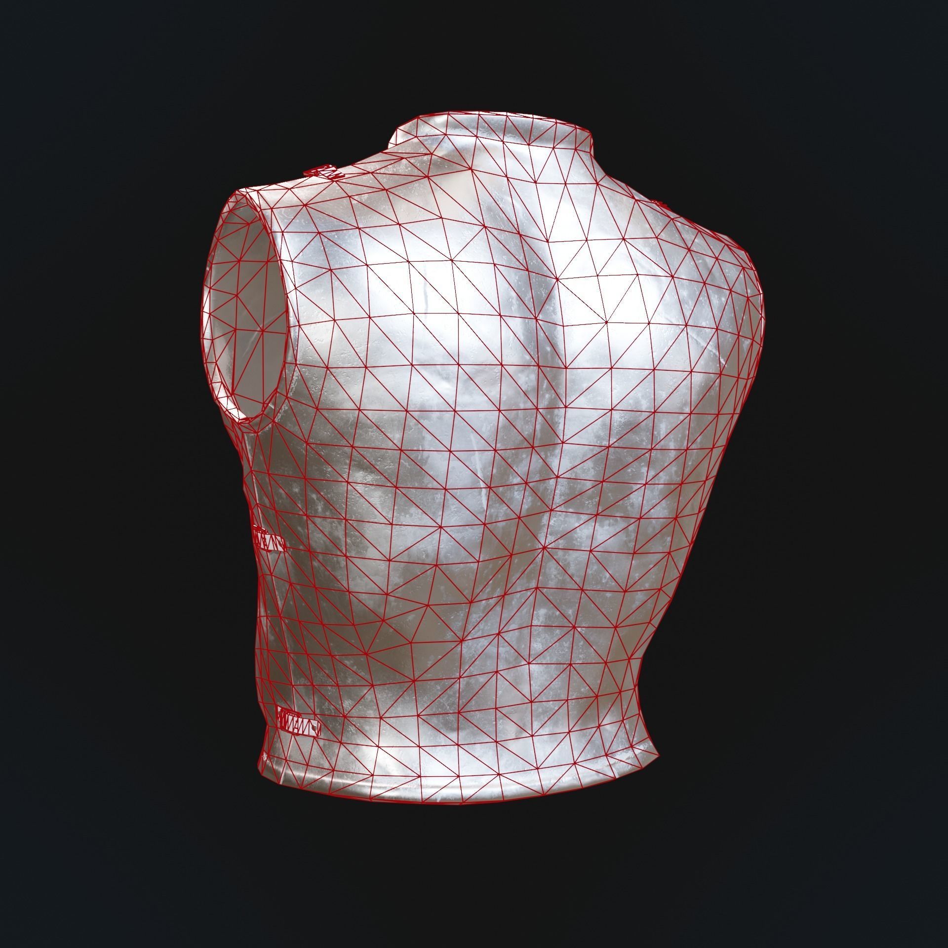 Greek armor Low-poly 3D model_6