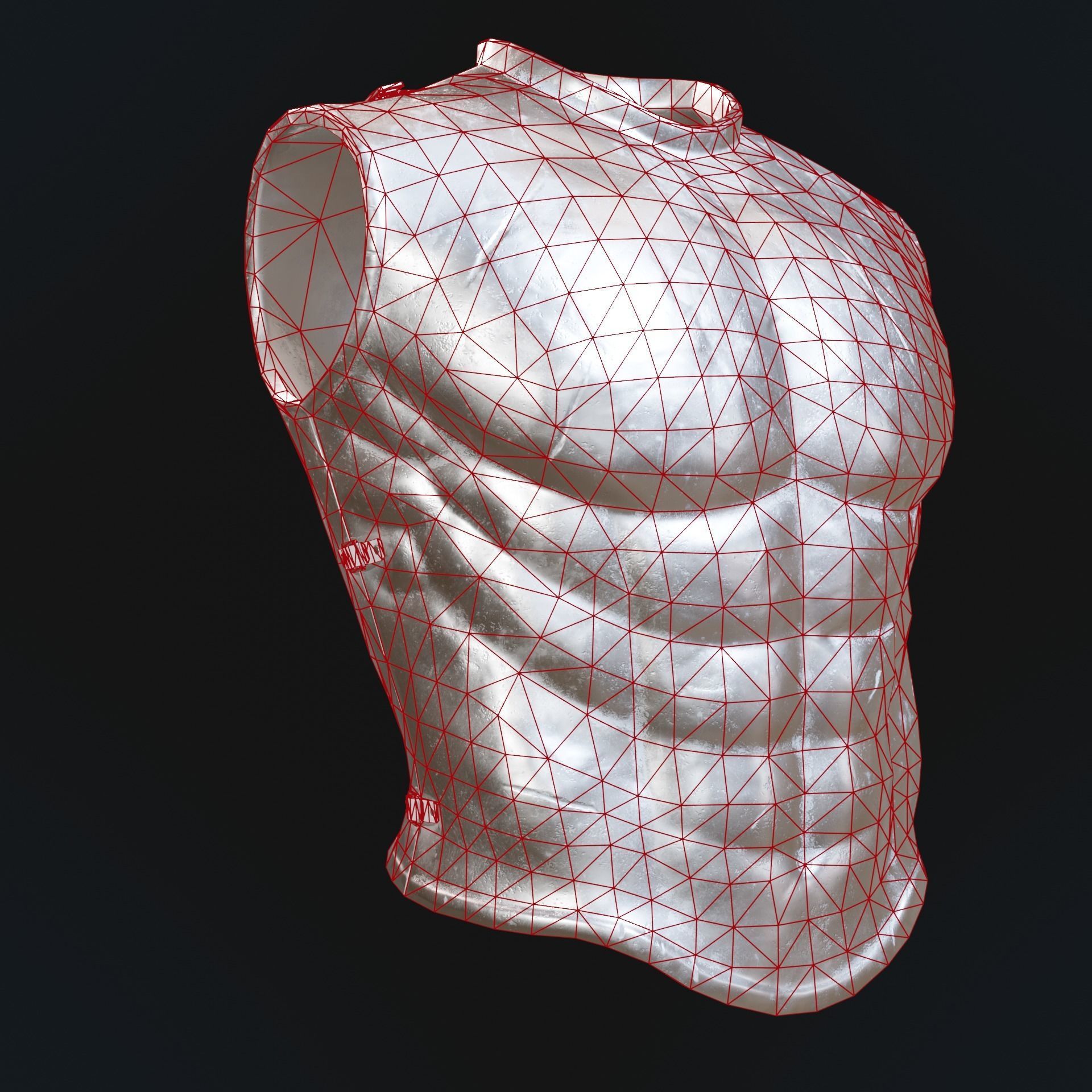 Greek armor Low-poly 3D model_16