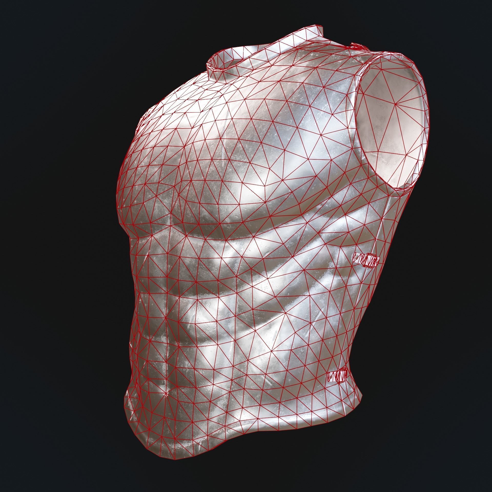 Greek armor Low-poly 3D model_12