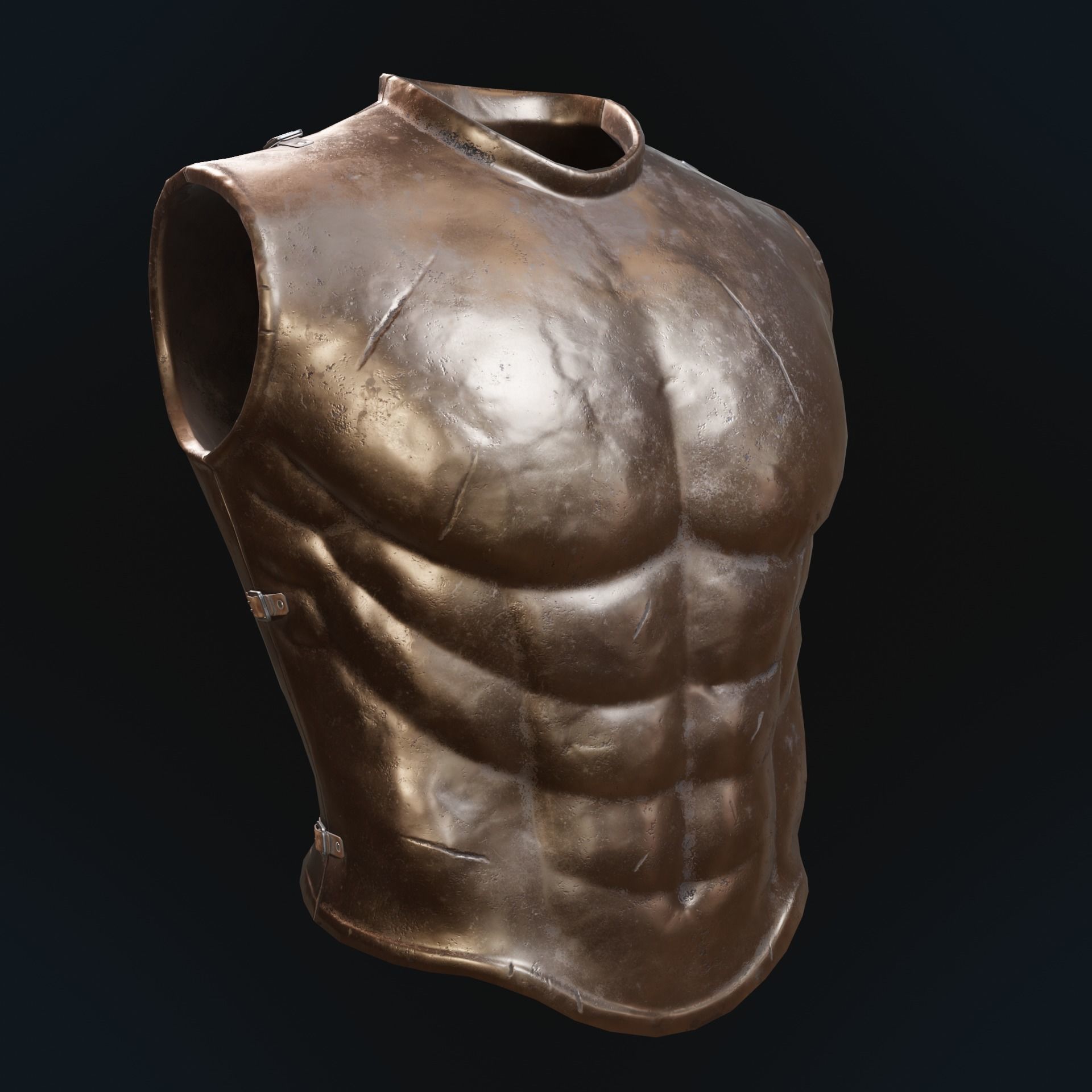 Greek armor Low-poly 3D model_15