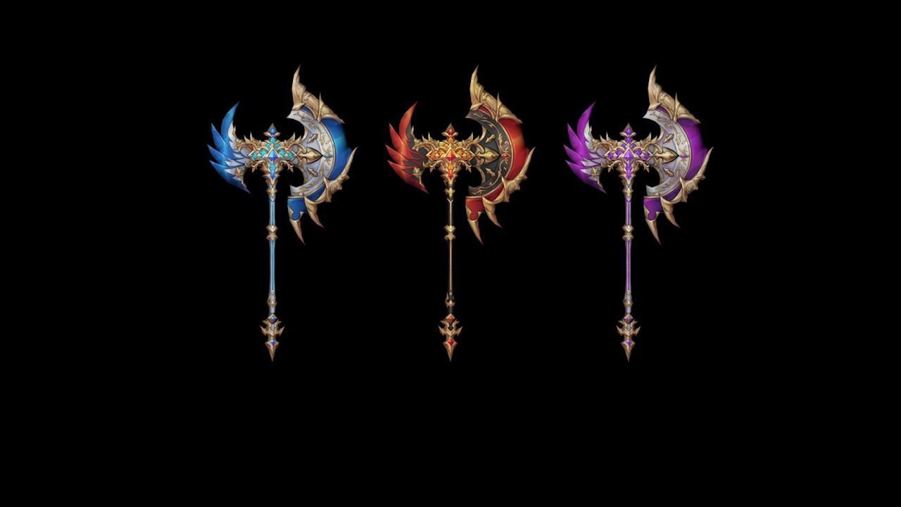 King Axe Low-poly 3D model_4