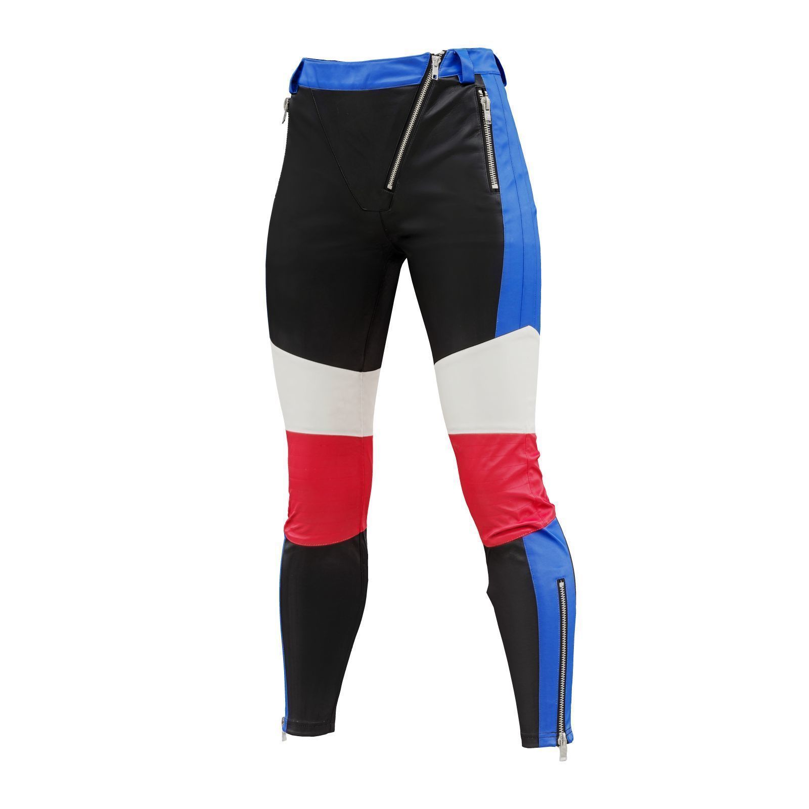 French Leather Trousers 3D model_2