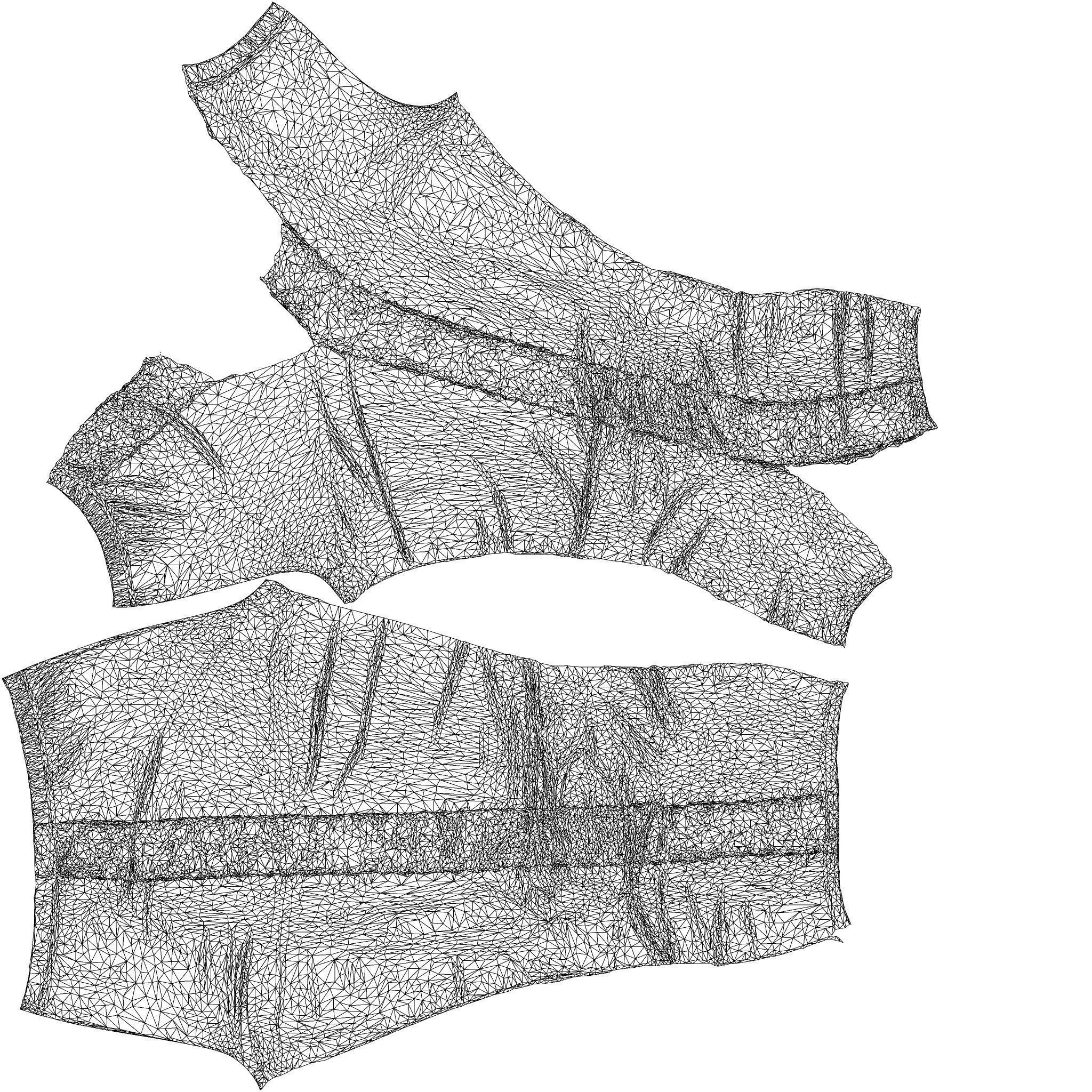 Flower Sides Laced Leggings 3D model_10