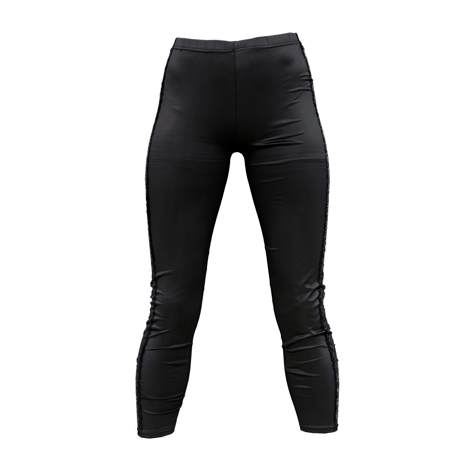 Flower Sides Laced Leggings 3D model_2