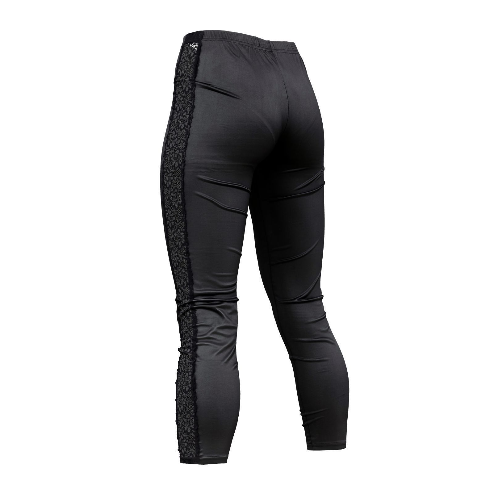 Flower Sides Laced Leggings 3D model_5