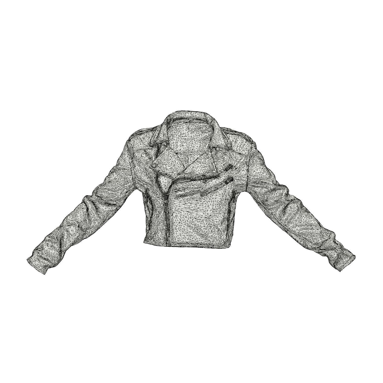 Flash Zipper Jacket 3D model_6