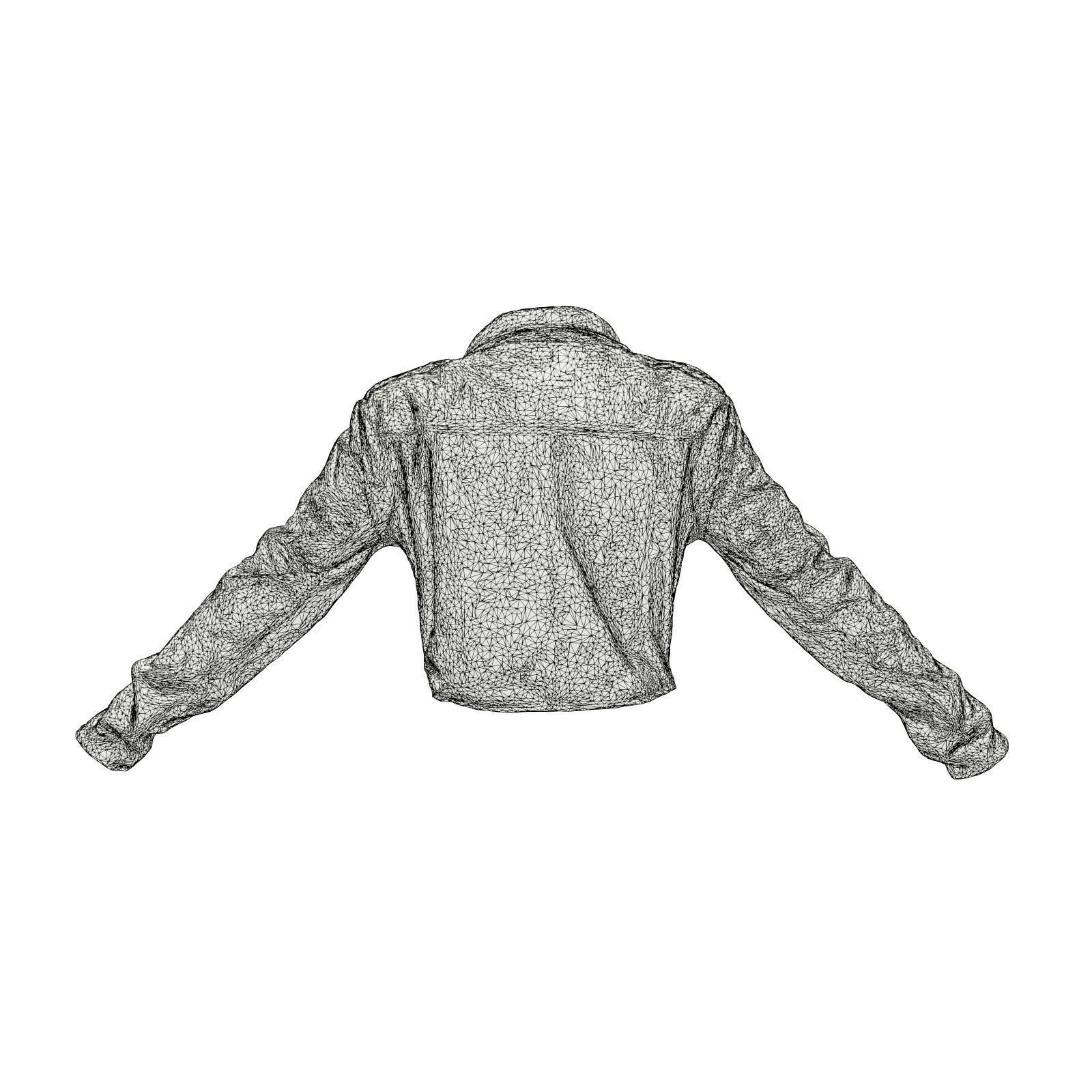 Flash Zipper Jacket 3D model_7