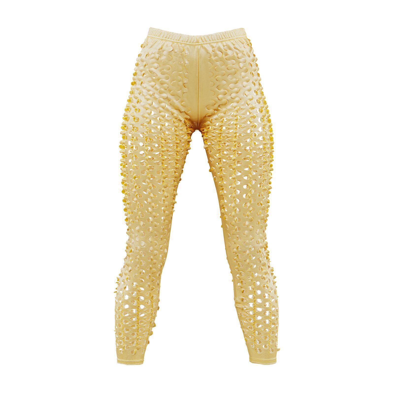 Flared Hole Leggings 3D model_2