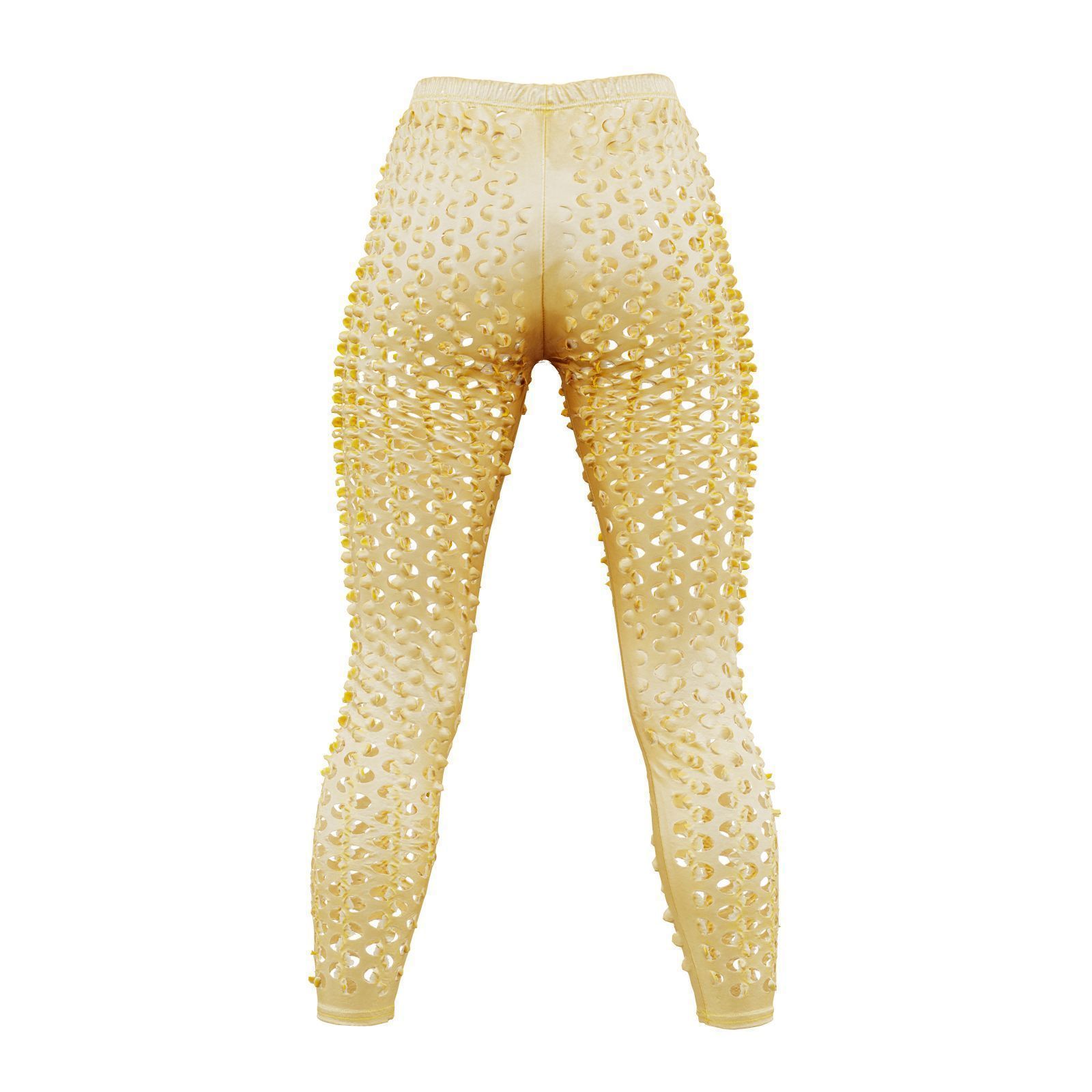 Flared Hole Leggings 3D model_3