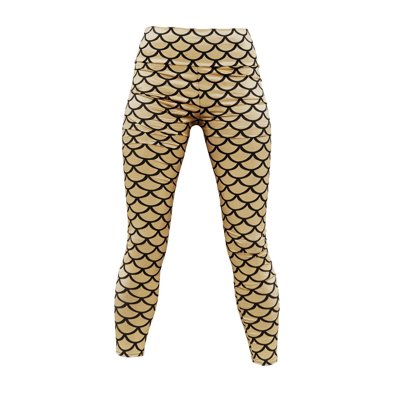 Fish Scale Leggings 3D model_2