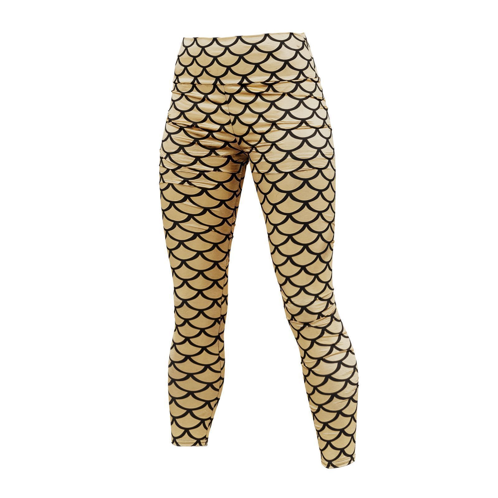 Fish Scale Leggings 3D model_4