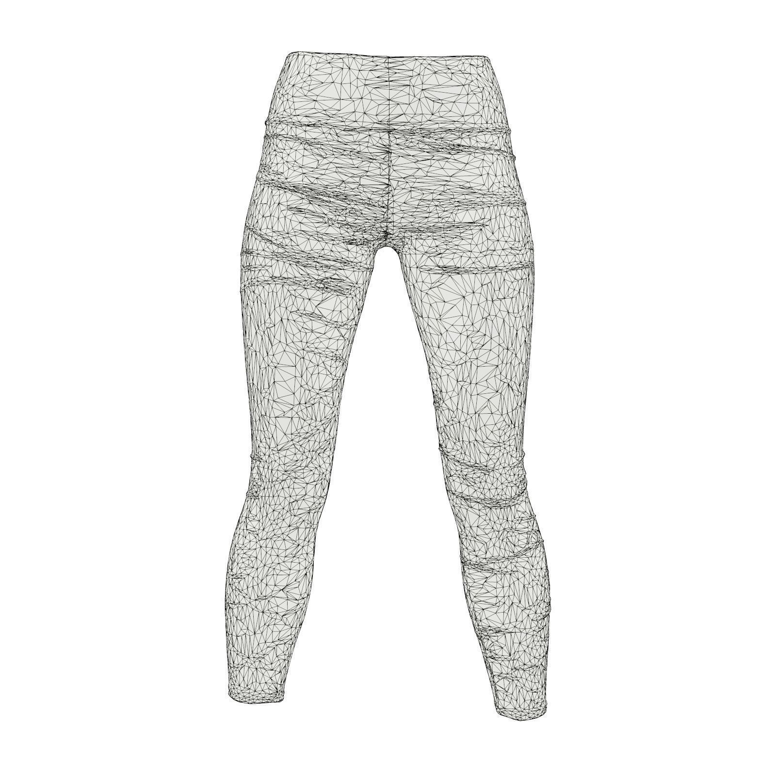 Fish Scale Leggings 3D model_8