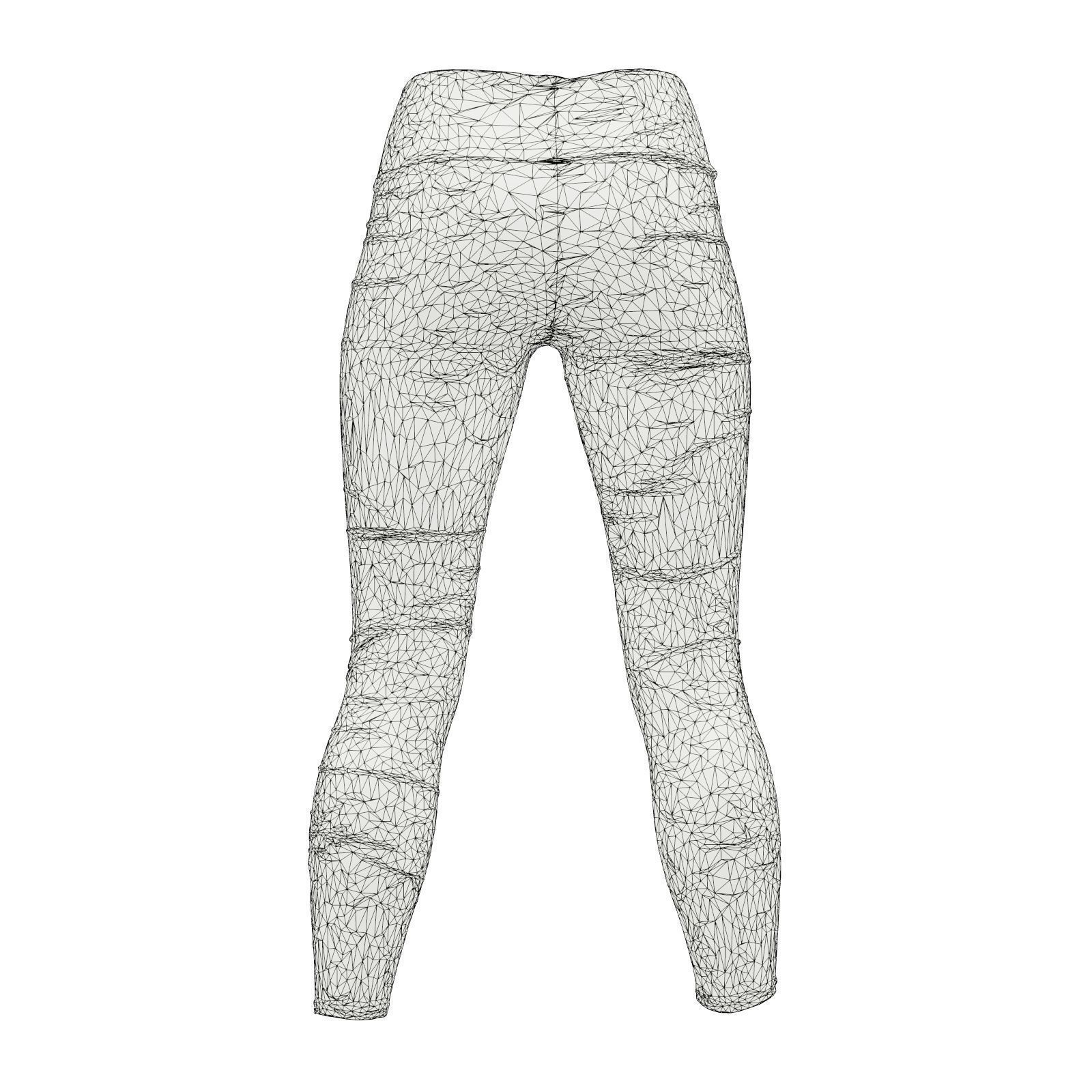 Fish Scale Leggings 3D model_9