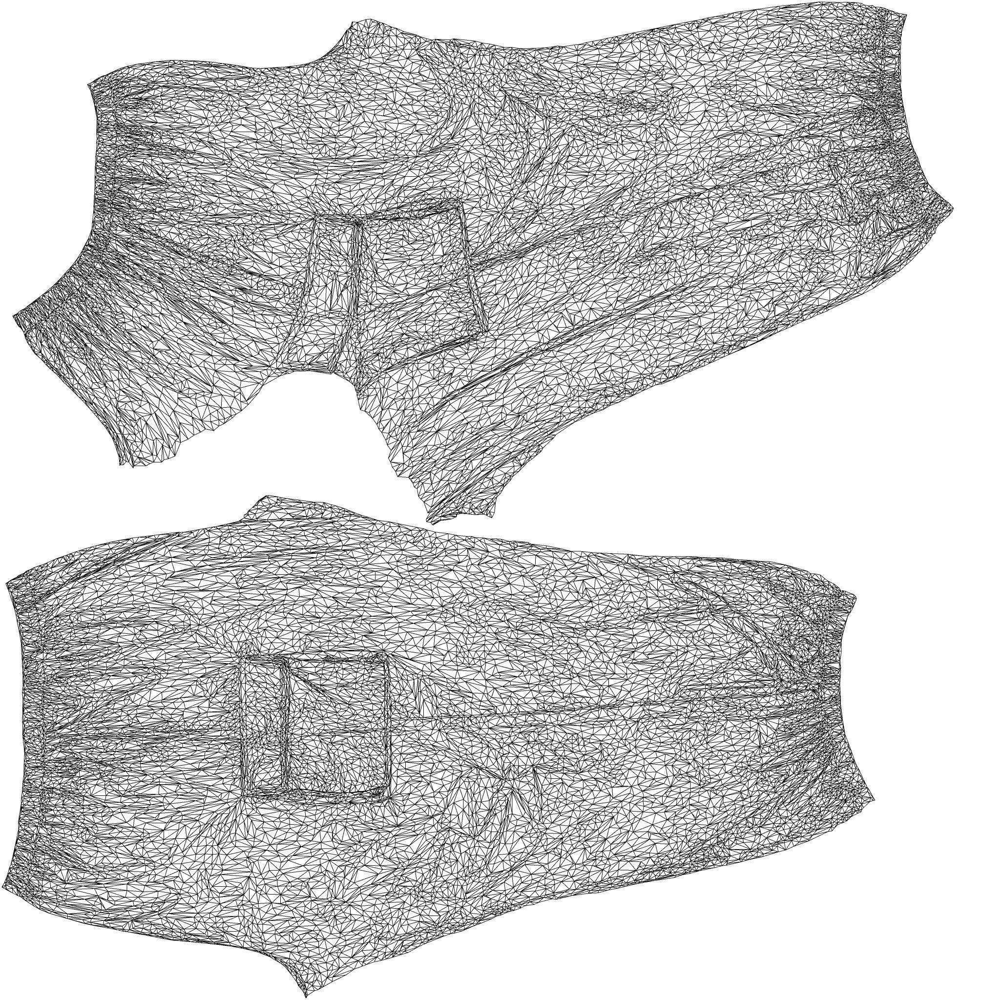 Fiber Vinyl Jogging Trousers 3D model_10