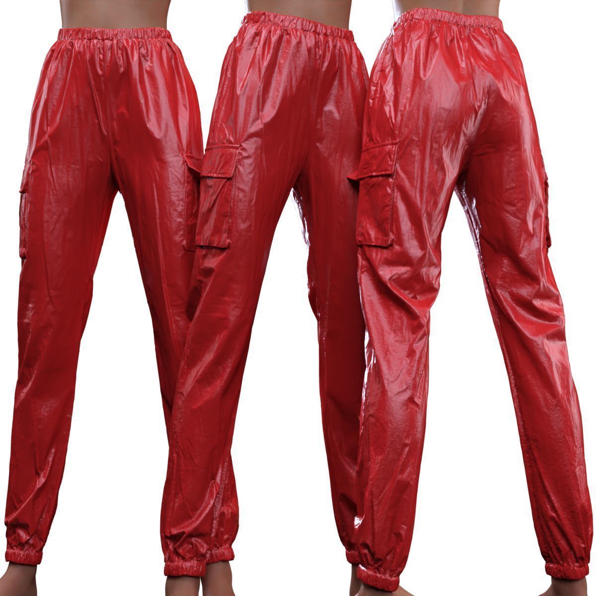 Fiber Vinyl Jogging Trousers 3D model_14