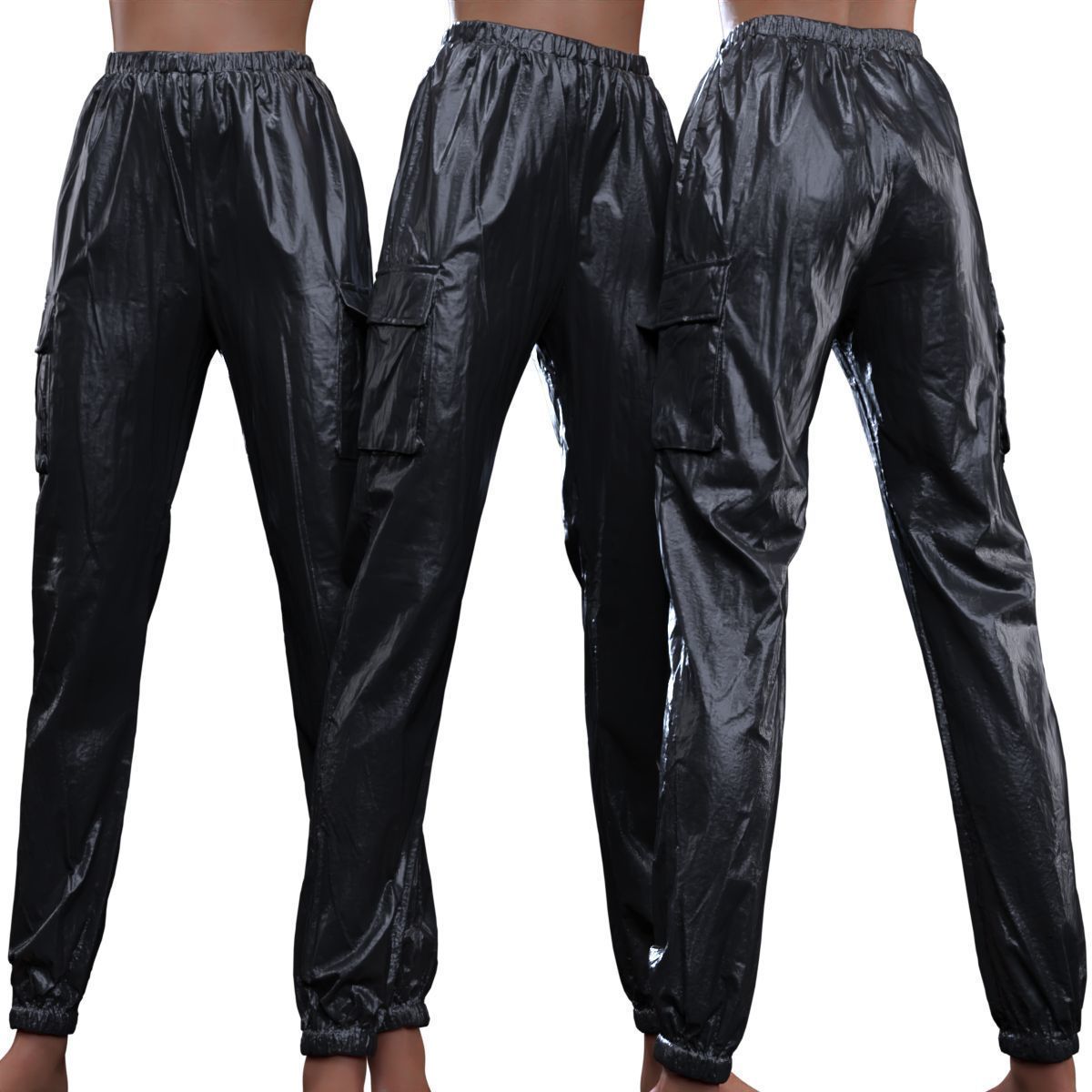 Fiber Vinyl Jogging Trousers 3D model_13