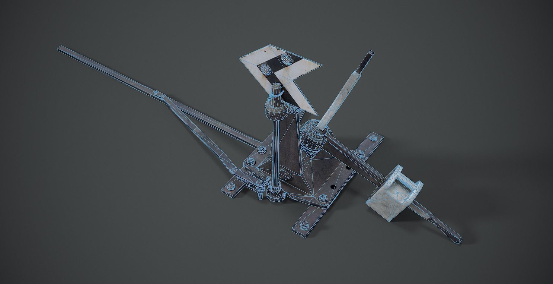 Arrow Railway Low-poly 3D model_5