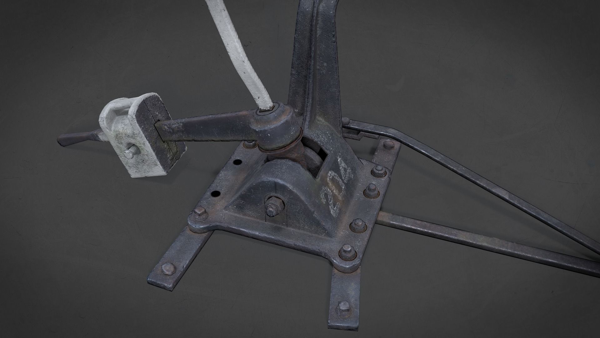 Arrow Railway Low-poly 3D model_2