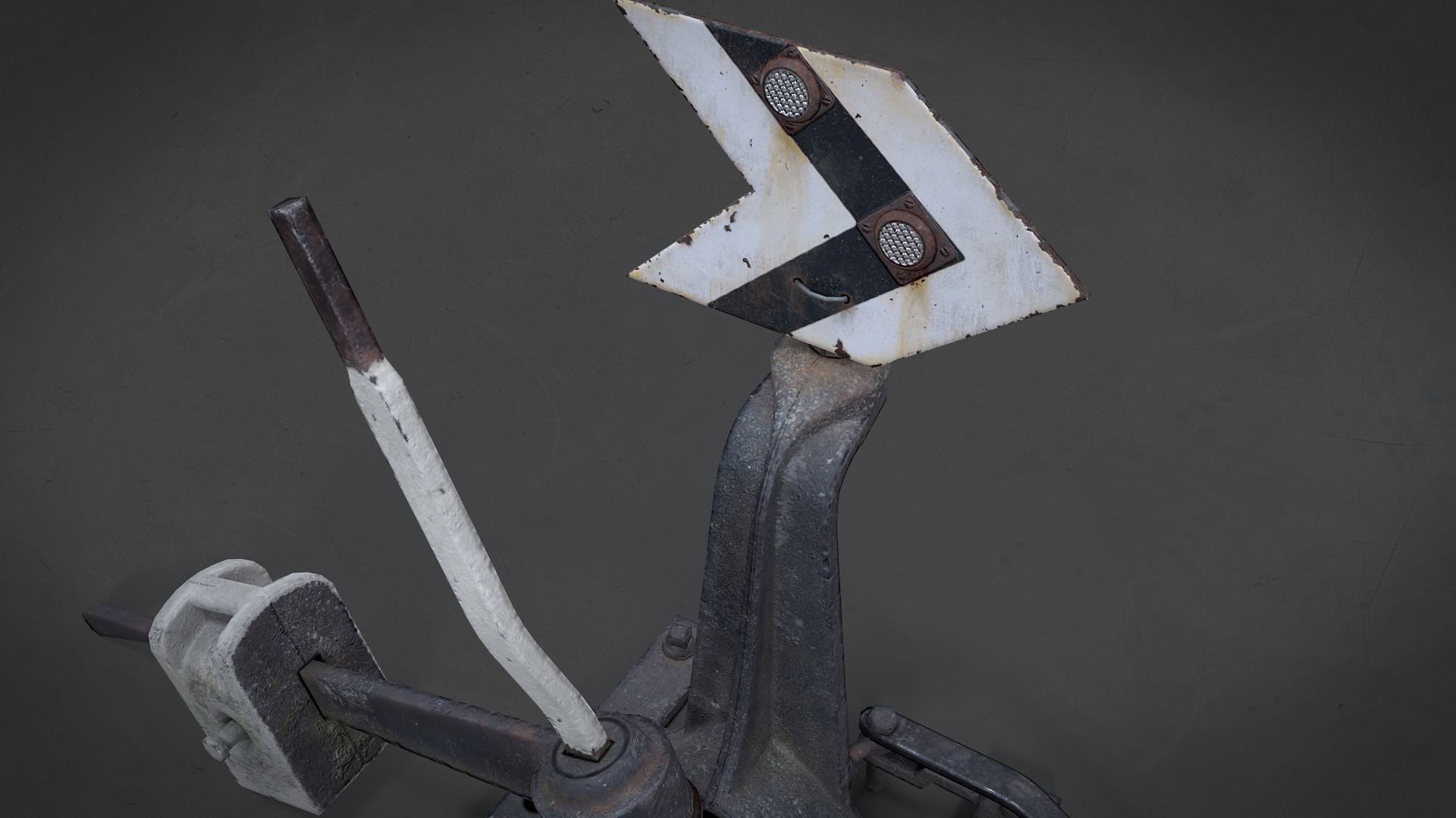 Arrow Railway Low-poly 3D model_3