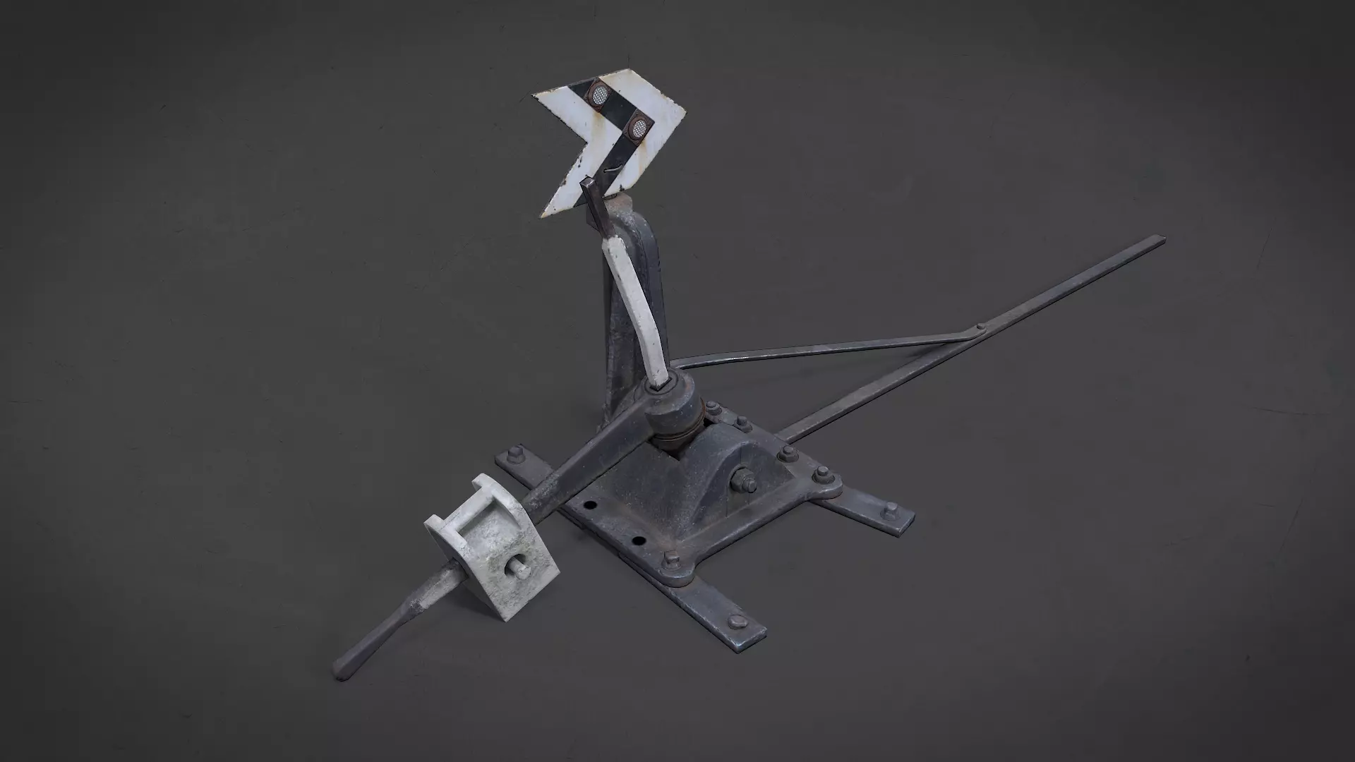 Arrow Railway Low-poly 3D model_0