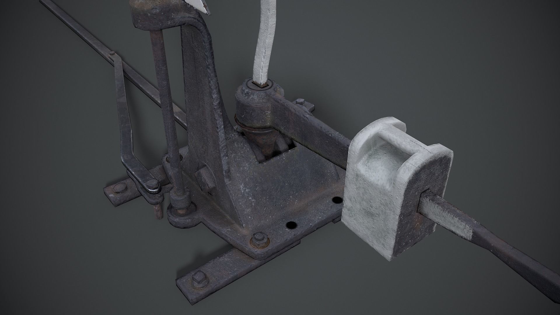 Arrow Railway Low-poly 3D model_9