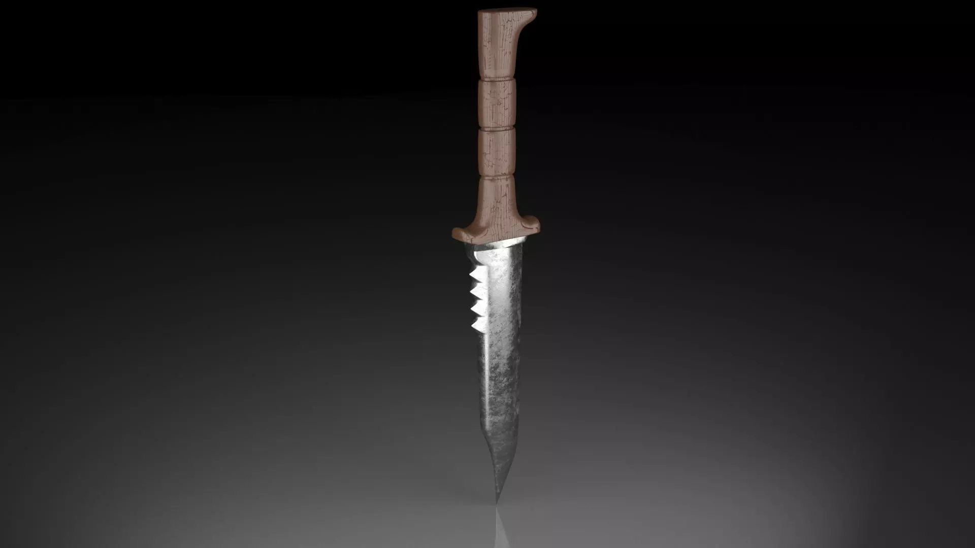 Combat Knife 3D model_0