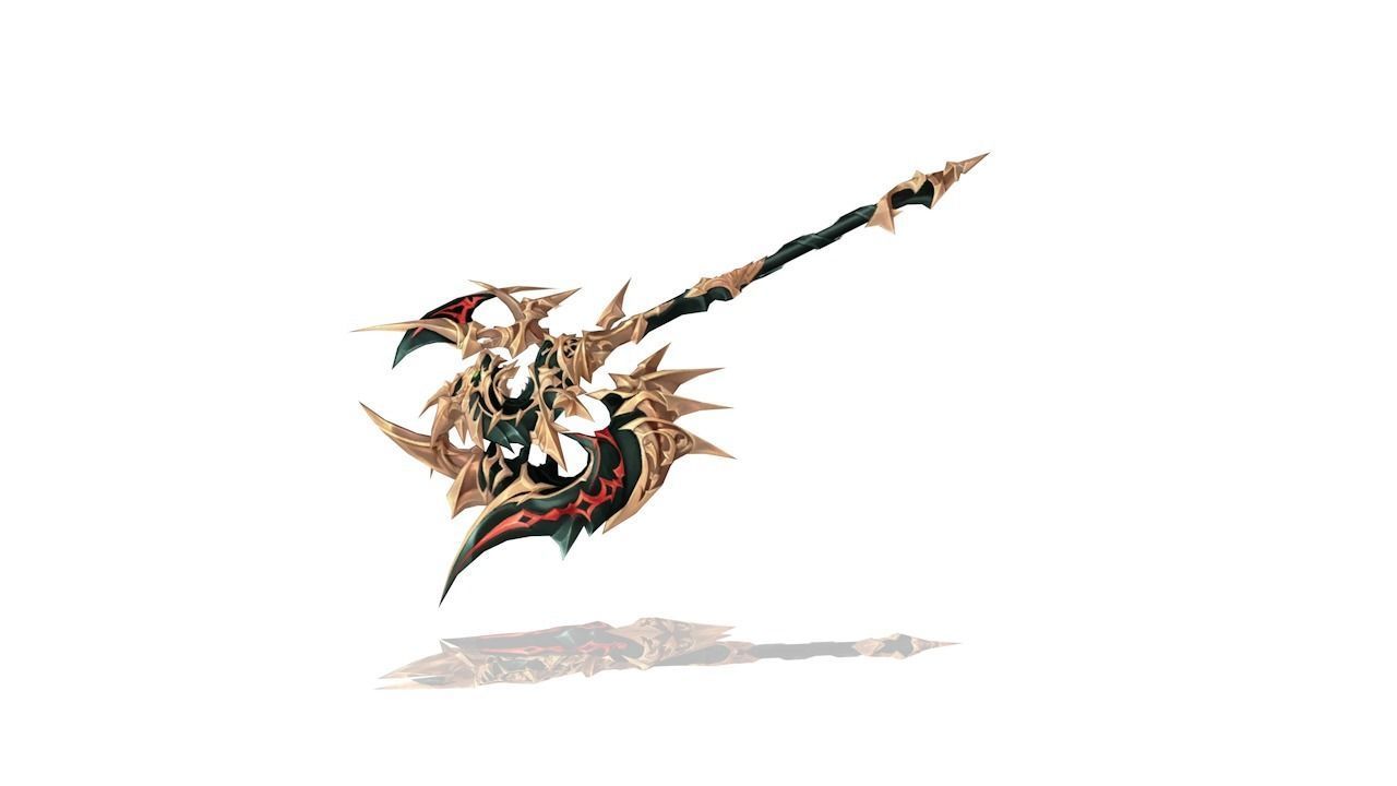 Sacred Axe Low-poly 3D model_2