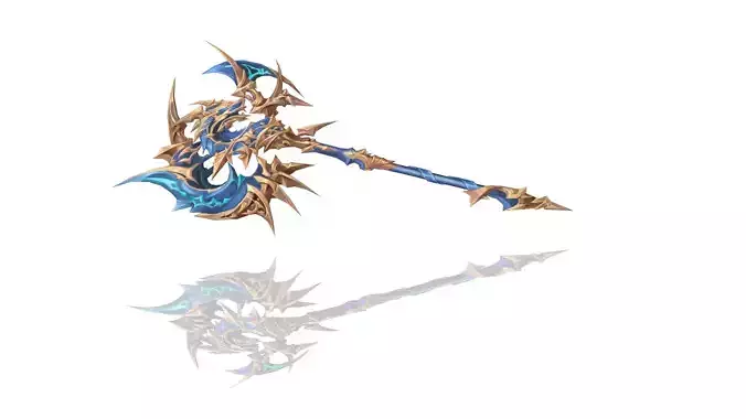 Sacred Axe Low-poly 3D model