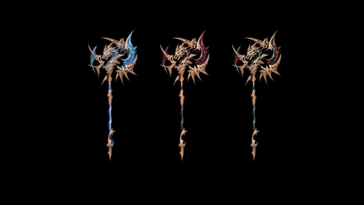 Sacred Axe Low-poly 3D model_4