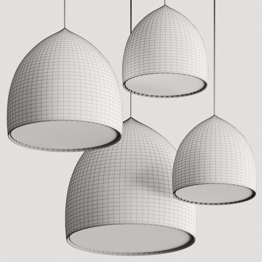 Fritz Hansen Suspence Pendant Lamps 3D model_1