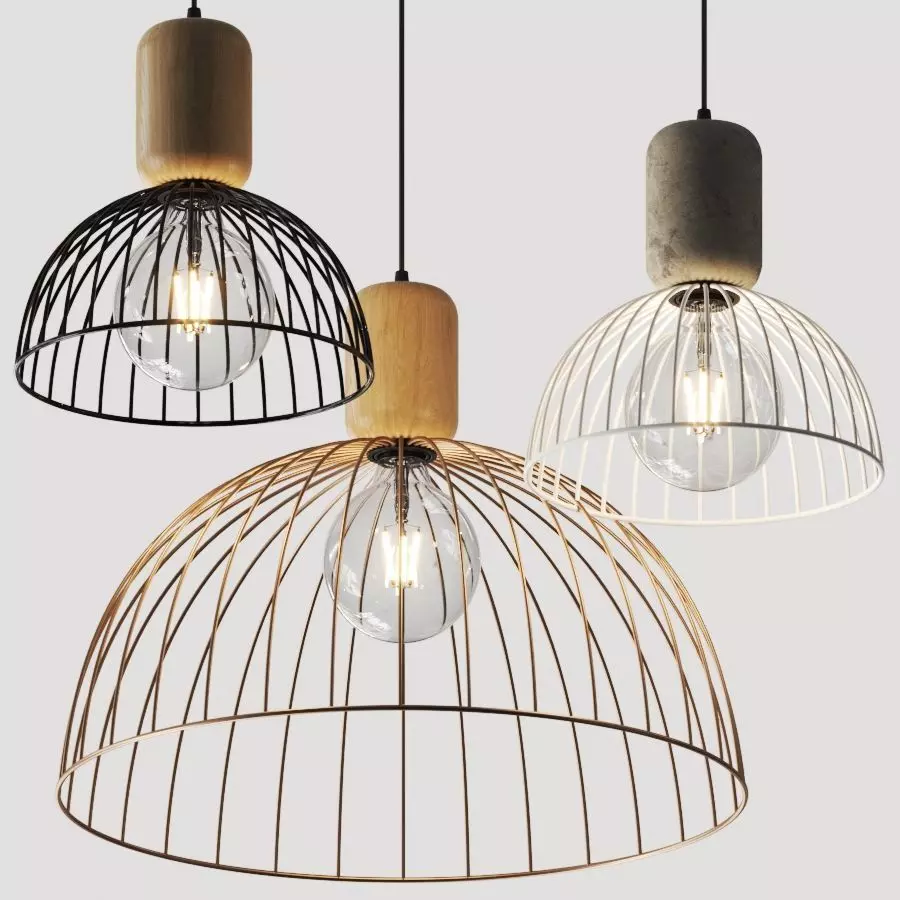 Leds C4 Contrast Pendant Lamps 3D model_0